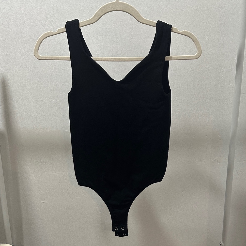 Simple black bodysuit